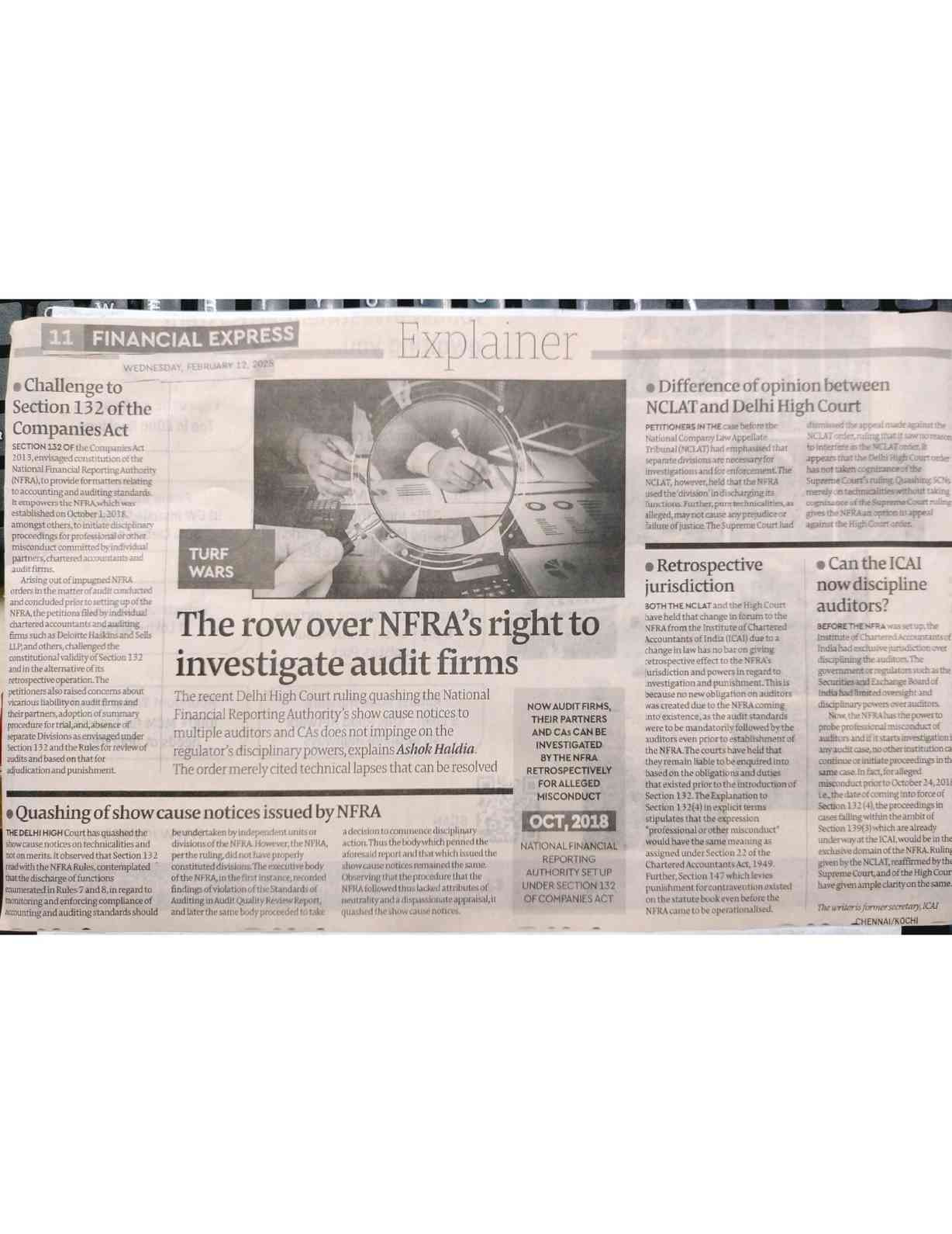 Financial Express 12th February