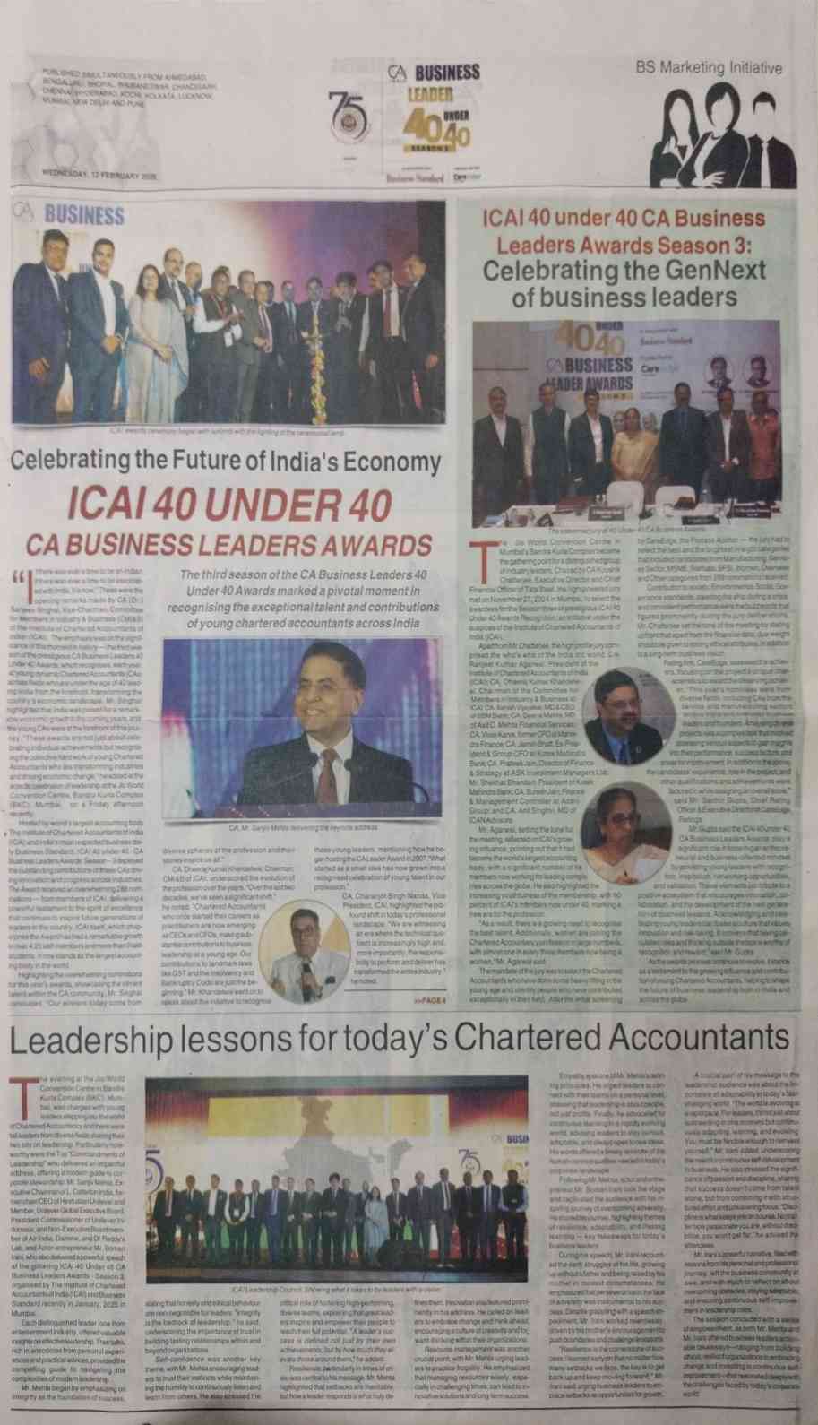 Business Standard 12th February